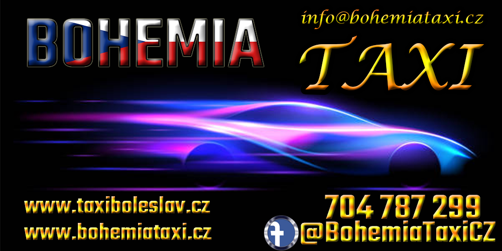 bohemia taxi vizitka